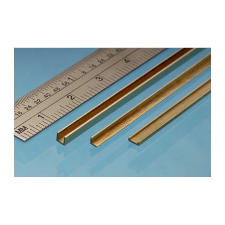 image: 3mm x 3mm x 305mm Brass Angle - 1 Piece